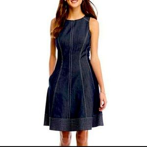 MAGGY LONDON denim dress, size 14